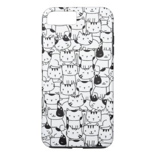 Zwarte En Witte Katten Maken Het Schattig iPhone 8/7 Plus Hoesje