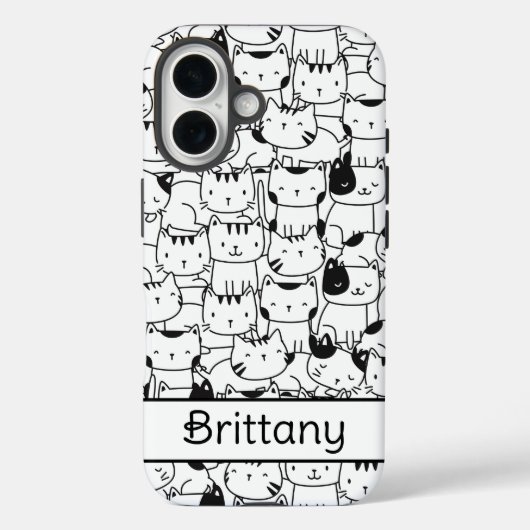 Zwarte En Witte Katten Maken Het Schattig Case-Mate iPhone Case (Achterkant)