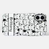 Zwarte En Witte Katten Maken Het Schattig Case-Mate iPhone Case (Achterkant (horizontaal))