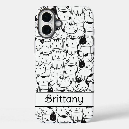 Zwarte En Witte Katten Maken Het Schattig Case-Mate iPhone Case (Achterkant)