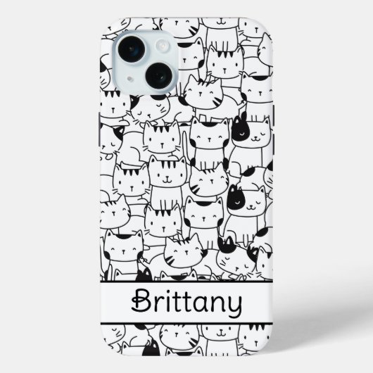 Zwarte En Witte Katten Maken Het Schattig Case-Mate iPhone Case (Achterkant)
