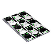 Zwarte en witte katten notitieboek (Rechterzijde)