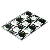 Zwarte en witte katten notitieboek (Linkerzijde)