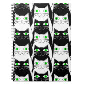 Zwarte en witte katten notitieboek (Voorkant)