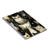 zwarte en witte katten notitieboek (Rechterzijde)