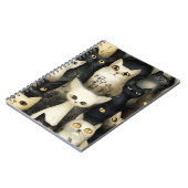 zwarte en witte katten notitieboek (Linkerzijde)