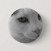 Zwarte en witte katten ronde button 5,7 cm (Voorkant)