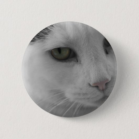 Zwarte en witte katten ronde button 5,7 cm (Voorkant)