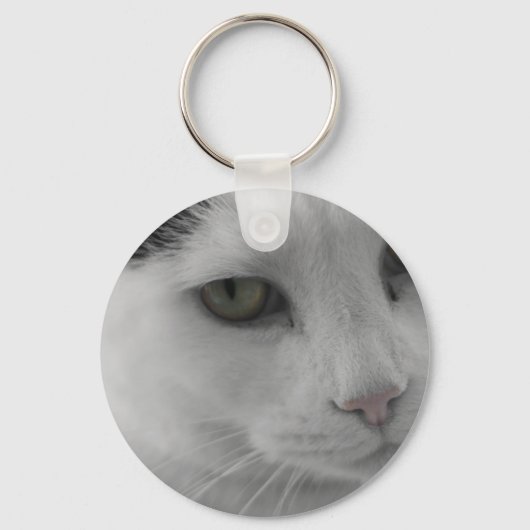 Zwarte en witte katten sleutelhanger (Voorkant)