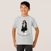 Zwarte en witte katten T-shirt (Voorkant volledig)