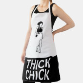 zwarte en witte kattenbaksteen schort (Insitu)