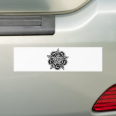 Zwarte en witte Keltische knoop Bumpersticker (Op auto)