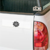 Zwarte en witte Keltische knoop Bumpersticker (Op Truck)