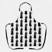 Zwarte en Witte Kendo Schort (Voorkant)