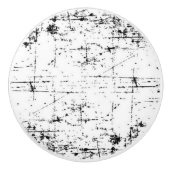 Zwarte en witte keramische knol keramische knop (Voorkant)