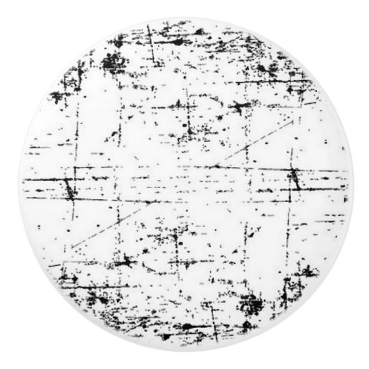 Zwarte en witte keramische knol keramische knop (Voorkant)