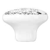 Zwarte en witte keramische knol keramische knop (Zijkant)