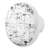 Zwarte en witte keramische knol keramische knop (Rechts)