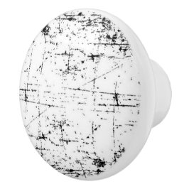 Zwarte en witte keramische knol knop