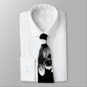 Zwarte en witte kersenbloesems, Stropdas (Gebonden)