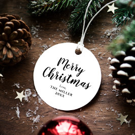 Zwarte en witte kerst bedankjes labels