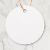 Zwarte en witte kerst bedankjes labels (Achterkant)