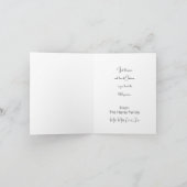 Zwarte en witte kerst feestdagen kaart (Binnen)