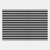 Zwarte en witte kerst inpakpapier vel (Voorkant 2)