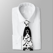 Zwarte en witte kerst sparen de boom stropdas (Gebonden)