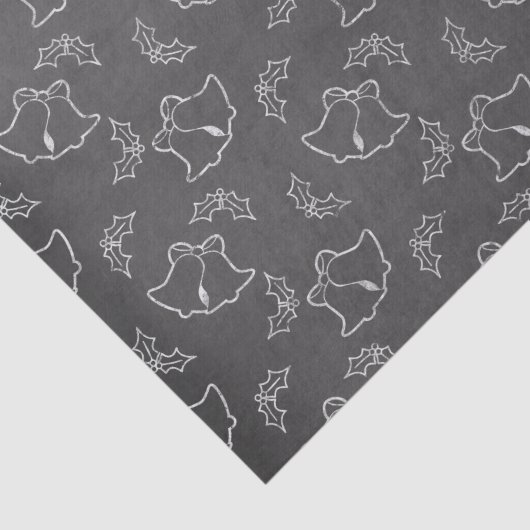 Zwarte en witte kerstbalen tissuepapier (Detail)