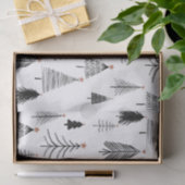 Zwarte en witte kerstboom tissuepapier (Geschenk)