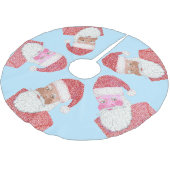 Zwarte en witte kerstboomrok kerstboom rok (Gekanteld)