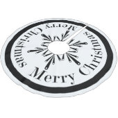 Zwarte en witte kerstboomrok kerstboom rok (Gekanteld)