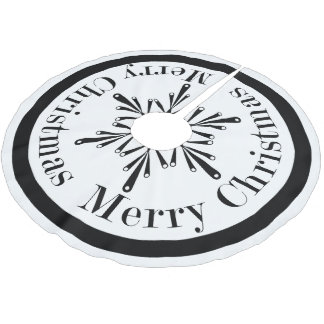 Zwarte en witte kerstboomrok kerstboom rok