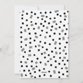 Zwarte en Witte Kerstfamilie 4 Fotocollage Feestdagenkaart (Achterkant)