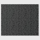 Zwarte en witte kerstfeestdagen cadeaupapier (Vlak)