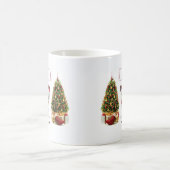 Zwarte en witte kersthond koffiemok (Center)