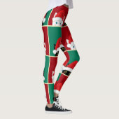 Zwarte en witte kerstkatten leggings (Rechts)