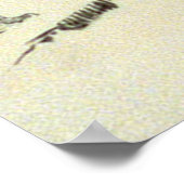  zwarte en witte kerstman Naar de stad Poster (Hoek)