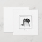 Zwarte en witte ketch van een Balinese kat Notitiekaartje (Voorkant / Achterkant)