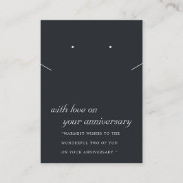 ZWARTE EN WITTE KETTING VAN JUBILEUM PLAATSKAARTJE