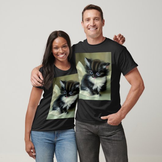  zwarte en witte keuken tongen tikken uit t-shirt (Unisex)