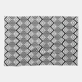 Zwarte en witte keukenhanddoek (Horizontaal)