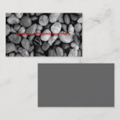 zwarte en witte kieuwen, visitekaartje (Voorkant / Achterkant)