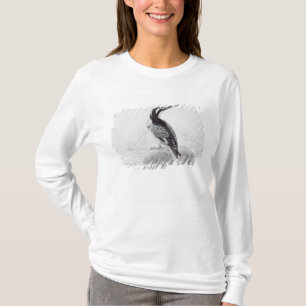 Zwarte en witte Kingfisher T-shirt