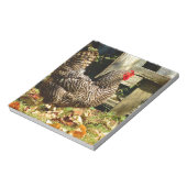 Zwarte en witte kip notitieblok (Linkerzijde)