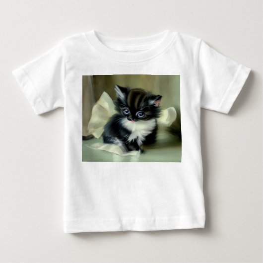 Zwarte en Witte Kitten Tong Uitstekend Vintage (Voorkant)