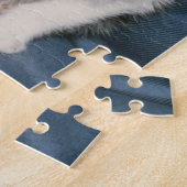 zwarte en witte kittenpuzzel legpuzzel (Zijkant)