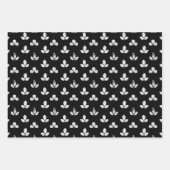 zwarte en witte klaver inpakpapier vel (Voorkant)