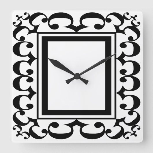  zwarte en witte klok (Voorkant)